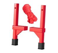 Generic Échasses pour Jeux Vidéo de Rôle, Accessoires de Costumes, Usage Polyvalent, 45/50/55/60 Cm, Accessoires de Danse Folklorique pour Spectacles, Rouge, 50cm