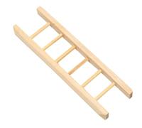 Generic Échelle Miniature en Bois 2 Pièces, Accessoire Réaliste à L'échelle 1:12 pour la Photographie de Maison de Poupée, Conception en Bois de Bouleau Durable, 10x2,7x1 Cm (Couleur du Naturel)