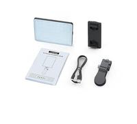 Generic Éclairage Photo Portable, Lampe LED de Poche, 48 LED RGB, 30 Blanches, IRC 95, Température de Couleur 2500K-9000K, Bicolore, 24 Effets FX, Haute luminosité 1000 Lux, F (avec écran LCD)