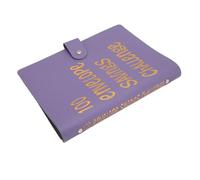 Generic Économie d'économie d' ' 'argent étanche PU Leather A5 Budget Budget pour une Gestion Efficace des Finances pour les Enfants et les Adultes (PURPLE)