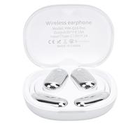 Generic Écouteurs de Traduction à écran Tactile LCD, Bluetooth 5.4, Appels Musicaux, Résistants IPX6, pour Les Entreprises (Silver)