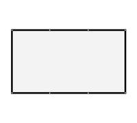 Generic Écran de Projecteur Blanc Portable 16:9, Léger et sans Plis pour Le Cinéma en Plein Air, Matériau en Polyester Doux et épais (120 Pouces (104,3 X 59,1 Pouces))