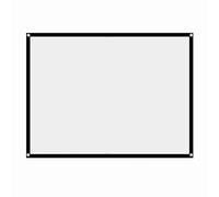 Generic Écran de Projection Blanc Portable sans Plis 4:3, Pliable pour Film de Camping en Plein Air, fabriqué en Tissu Polyester Synthétique 60 X 100 Pouces (60 Pouces)