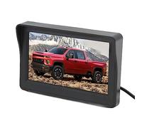 Generic Écran de Sauvegarde de Voiture, Smart Chip DC 12V 16: 9 180 Degrés Rotatif Double Entrées Vidéo écran de Recul Stable Moniteur LCD 4.3in pour Camion