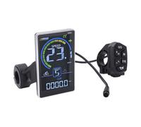 Generic Écran LCD pour Vélo électrique, Panneau D'affichage étanche pour Scooter avec Ouverture de Montage de 31,8 Mm ou 22,2 Mm pour Vélos électriques avec Protocole UART