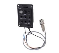 Generic Égaliseur de Préampli de Guitare avec Affichage LED et Accordeur, Installation Pratique pour des Sons équilibrés, adapté aux Guitaristes, Matériau ABS