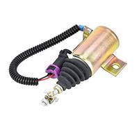 Generic Électrovanne D'arrêt Durable 12V pour Foton 483, Structure Entièrement Scellée, Empêche les Fuites D'eau