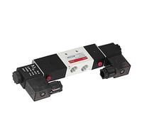 Generic Électrovanne Pneumatique Stable Durable Rapide 3 Positions 5 Voies pour Alliage de Génie Mécanique (DC12V)