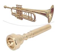 Generic Embouchure de Trompette Professionnelle en Laiton Durable avec Surface Lisse pour une Voix Claire et Douce, pour Débutants et Professionnels, or 3C pour les Amateurs de Musique (Or 3C)