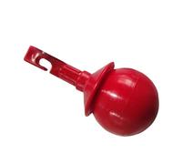 Generic Embout de Canne à Bille Roulante Embout de Canne de Marche Aveugle en Aluminium Rouge Léger pour Personnes Âgées et Malvoyantes 1 X de à Bille Roulante