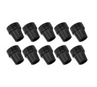 Generic Embout de Canne Antidérapant avec Rainures Profondes pour Plus de stabilité et de Performance Antidérapante, Convient aux Cannes Standard et Pliantes de 19 Mm, Idéal pour Toutes les (BLACK)