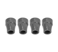 Generic Embout de Canne en Caoutchouc à Absorption des Chocs, 4 Pièces, Pointe de Béquille Sous les Bras à Haute Traction, Béquilles D'hôpital en Aluminium et Bois en Caoutchouc