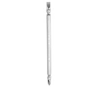Generic Embout de tournevis magnétique à double extrémité 6 mm PH2/SL6 150 mm tige hexagonale CR-V en acier cruciforme cruciforme plat pour tournevis électrique, outil de perceuse à percussion