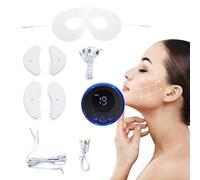Generic EMS Appareil d'étirement du visage Micro-courant Instrument de beauté Masseur facial Appareil de beauté raffermissant portable Soin du visage pour le visage, les yeux, le cou 8 modes