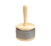 Generic En Bois à Main, Instrument de Percussion Amusant, Cadeau de Naissance, Jouet Musical Portable pour L'éducation Musicale, Orchestre Scolaire, Diamètre 11,5 cm