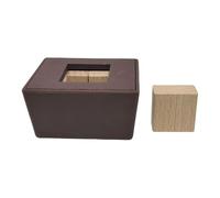 Generic En Bois Puzzle 3D Cube de Défi Jeu de Logique Jouet Éducatif pour Développer La Pensée Créative Adapté pour Les Enfants et Les Adultes, CarrÉ