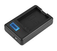 Generic EN-EL14 Chargeur de Batterie Compact et Léger avec écran LCD pour D5100 D3100 D3200 D3300 Noir Tension 4,2 8,4 V 1-2 A Sortie 600 MA