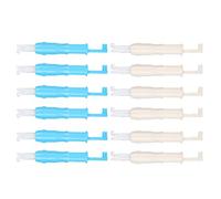 Generic Enfile-aiguille Automatique, Outil pour une Utilisation Facile sur Machine à Coudre, Insertion Ergonomique en Plastique, Bleu et, Longueur 7.2cm, 12 Pièces