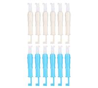 Generic Enfile-aiguille Automatique, Outil pour une Utilisation Facile sur Machine à Coudre, Insertion Ergonomique en Plastique, Bleu et, Longueur 7.2cm, 12 Pièces