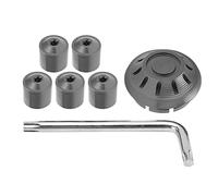 Generic Enjoliveur de Moto élégant de Remplacement adapté pour adapté pour GTS GTV 250 300 2017-2020, 6 Pièces Enjoliveurs Latéraux de Roue pour Accessoires de Moto (B couleur titane)