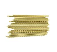Generic Ensemble de 19 Fils de Frette de Guitare Classique, Fil de Frette de Touche en Laiton Durable pour le Remplacement des Cordes en Largeur de 2.2mm