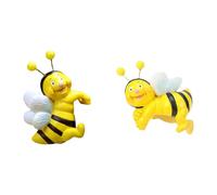 Generic Ensemble de 2 Figurines D'abeilles En Résine Robuste, Idéales pour Décorer Un Pot de Fleurs, Un Couloir, Un Bureau Ou Une Terrasse. Ces Miniatures