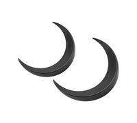 Generic Ensemble de 2 Fourchettes à Cheveux Moon, Belles épingles à Cheveux Décoratives pour Festivals et Cosplay, Fabriquées en ABS Durable (BLACK)