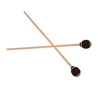 Generic Ensemble de 2 Maillets Marimba en Boule de Laine, Accessoires de Jeu de Percussion Portables à Poignée en érable pour L'entraînement aux Instruments de Musique (poteau en bois marron)