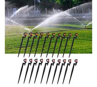Generic Ensemble de 20 Buses de Pulvérisation Rotatives à 360 Degrés pour L'irrigation Complète du Jardin, Plastique Durable 9,1x1,2x0,4 Pouces