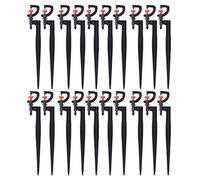 Generic Ensemble de 20 Buses de Pulvérisation Rotatives à 360 Degrés pour L'irrigation Complète du Jardin, Plastique Durable 9,1x1,2x0,4 Pouces
