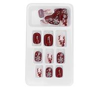 Generic Ensemble de 24 Bouts D'ongles à Pression à Couverture Complète à la Mode pour les Mariages et les Occasions Spéciales - Facile à Installer et à Appliquer (P139)
