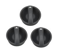 Generic Ensemble de 3 Boutons de Contrôle de Climatisation Haut de Gamme pour Remplacement du Système de Chauffage AC 2005 - 2011, ABS Durable, Finition Noire