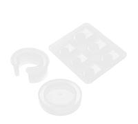 Generic Ensemble de 3 Moules en Silicone Flexibles de Grande Taille en Forme de C pour Bracelets et Anneaux pour Projets de Bricolage, Fabriqués en Silicone Transparent Durable