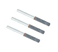 Generic Ensemble de 3 Pierres à Aiguiser pour Tronçonneuse, Fraise Diamantée Durable pour Polir et Affûter les Outils de Tronçonneuse, Taille 5/32 Pouces pour Meuleuse électrique