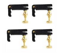 Generic Ensemble de 4 Accessoires pour Accordeur Fin de Violon pour une Intonation Améliorée et un Attrait Esthétique (or noir)