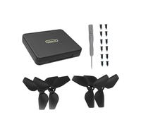 Generic Ensemble de 4 Lames pour Drone RC, Boîte de Rangement pour Hélices Neo, Noir