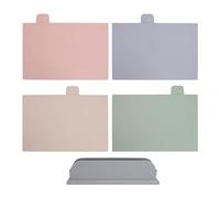 generic Ensemble de 4 Planches à Découper en Plastique à Code Couleur avec Support, Tapis de Planche à Découper de Cuisine Antidérapant Double Face pour Viande, Poisson et Légumes