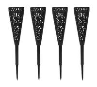 Generic Ensemble de 4 Vases de Cimetière, Porte-Fleurs élégants et Robustes avec Design Anti-Vent pour Monuments Commémoratifs Extérieurs, en ABS (4 Paquets Style Conique)