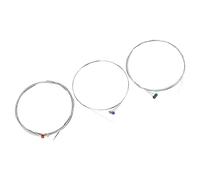 Generic Ensemble de 6 Cordes de Guitare électrique en Alliage de Durable pour les Styles de Jeu, Argent