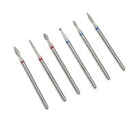 Generic Ensemble de 6 Embouts pour Enlever les Cuticules en Acier au Tungstène pour un Retrait Rapide du Gel, Embout Nettoyant pour Cuticules pour Remodeler et Sculpter les Ongles, Outil de Pédicure