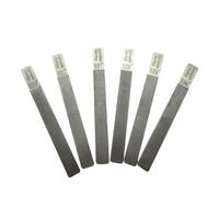 Generic Ensemble de 6 Fichiers de Fente D'écrou de Guitare électrique de Précision, Outils en Acier Inoxydable pour Guitaristes Basses Ukulélés 5,12 Pouces (Limes pour sillets de guitare électrique