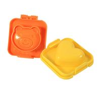 Generic Ensemble de 6 Moules à œufs de Dessin animé Mignon pour Enfants, Outils de Cuisine de Bricolage de Différentes Formes, en Plastique PP Durable