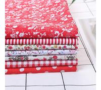 Generic Ensemble de 7 Pièces de Tissu en Coton pour les Projets de Bricolage comme les Portefeuilles et les Housses de Coussin (25 * 25 cm)