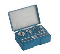 Generic Ensemble de Balances de Test de Poids Balances en Acier Mallette de Rangement en Plastique Ensemble de Poids de 8oz 17 Pièces Durables pour Outil d'étalonnage de de