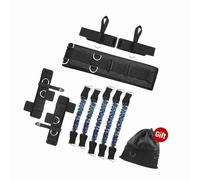Generic Ensemble de Bandes de Résistance de Boxe TPE Entraîneur de Vitesse et d'agilité avec Manchon de Protection 5 Cordes de Résistance Sangles de Taille de Poignet et de Cheville Réglables pour