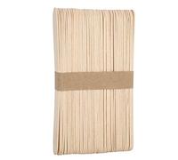Generic Ensemble de Bâtons D'épilation en Bois pour une Application Facile de la Cire, Outil de Démaquillage Jetable pour les Bras et les Jambes, Non Toxique et Sûr, 100 Pièces
