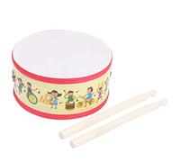 Generic Ensemble de Batterie à Main pour Enfant avec Design Double Face pour Un Jeu Créatif, fabriqué à Partir de Bois Sûr, Comprend des et Une Sangle