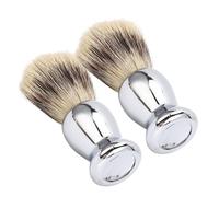 Generic Ensemble de Blaireaux de Rasage pour Barbe, 2 Pièces, Poils Synthétiques Durables pour Hommes, Crème Moussante de Toilettage, Poignée en ABS