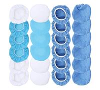 Generic Ensemble de Bonnets de Polissage en Microfibre Non Tissée à Haute élasticité, Adaptés aux Tampons de Polissage en Coton pour Voitures, 24 Paquets