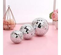 Generic Ensemble de Boules Disco Miroir, Paillettes Réfléchissant des Lumières Vives pour Mini Décoration de Fête Disco, Boule Suspendue pour Festivals Musicaux, Fêtes D'anniversaire, Pistes de